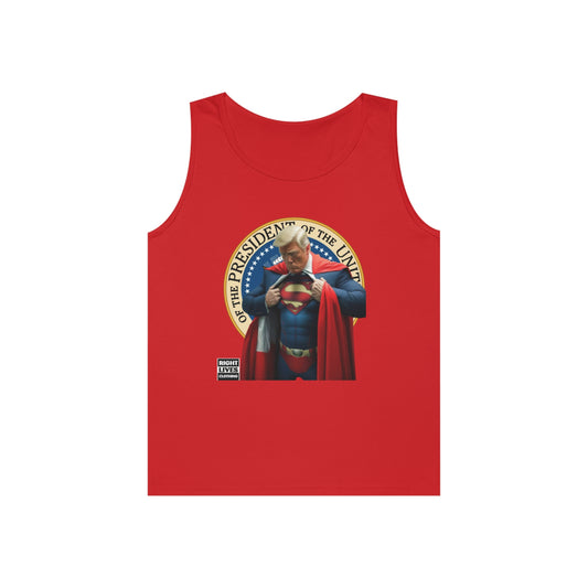 Super Donald Trump Pressy Seal Cotton Tank Top