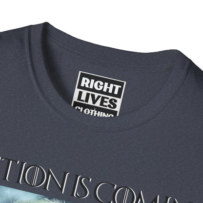 Donald Trump Election Is Coming Again T-shirt Light Blue