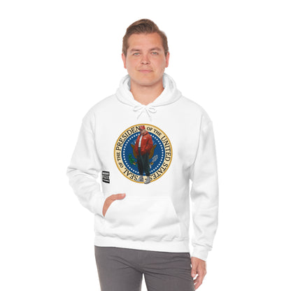 Donald Trump Street Pressy Seal Heavy Blend™ Hoodie