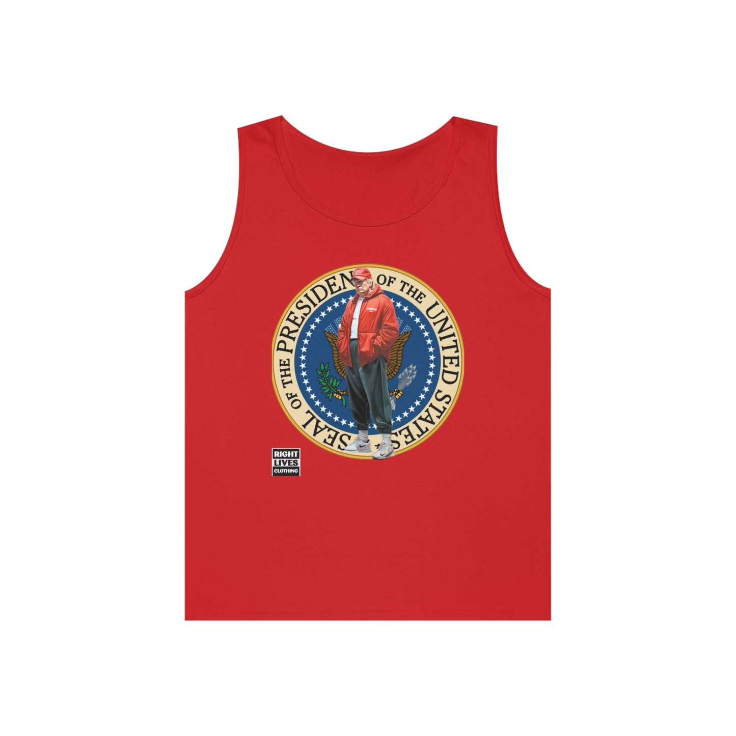Supreme Donald Trump Pressy Seal Cotton Tank Top