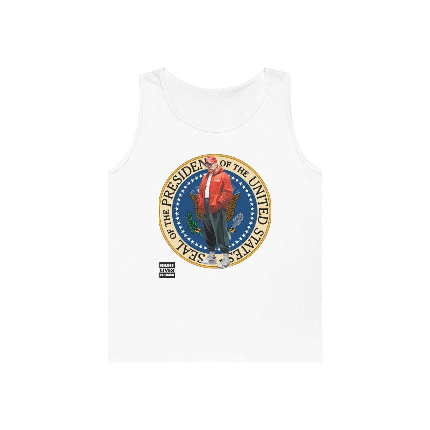 Supreme Donald Trump Pressy Seal Cotton Tank Top