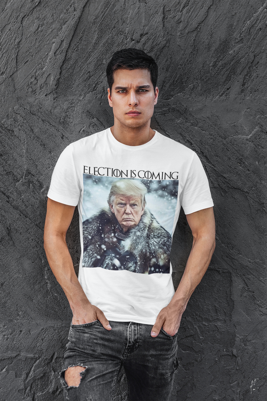 Donald Trump Election Is Coming Again T-shirt Light Blue
